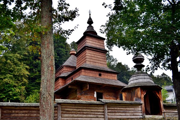 Řeckokatolický kostel - Muzeum lidové architektury v Bardějovských kúpelích